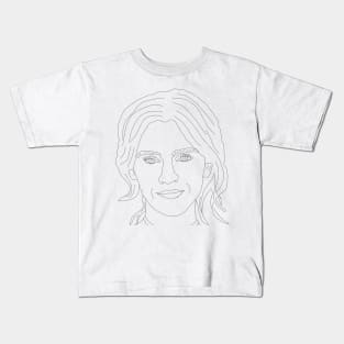 Emma Watson outline Kids T-Shirt